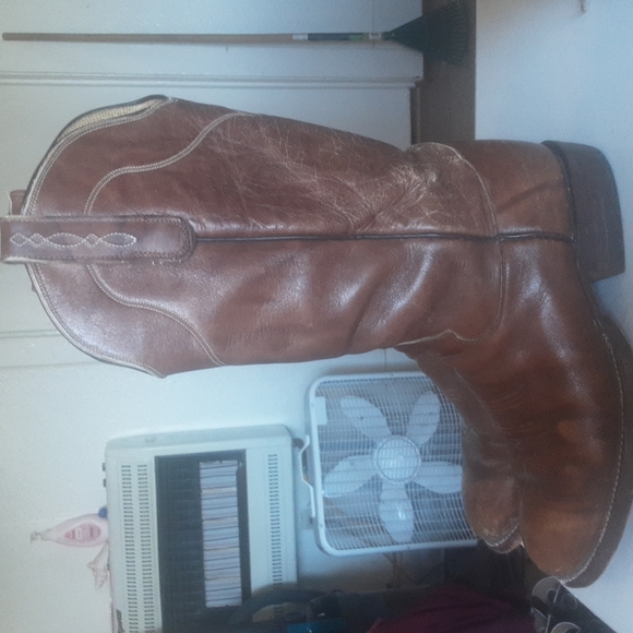 Tony Lama Signed By George Straight Western Rodeo Boots Sz 7.5 D